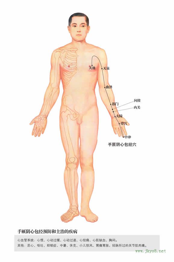 內(nèi)關(guān)穴：心包經(jīng)(圖文)