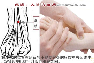 解溪穴的準(zhǔn)確位置圖